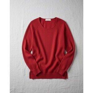 Michael Kors Red Tunic Sweater Long Sleeve Casual Top Size M